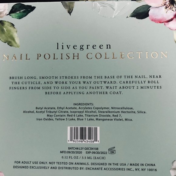 LIVEGREEN Boxed Set of 14 Mini Nail Polishes NIB - Picture 4 of 4